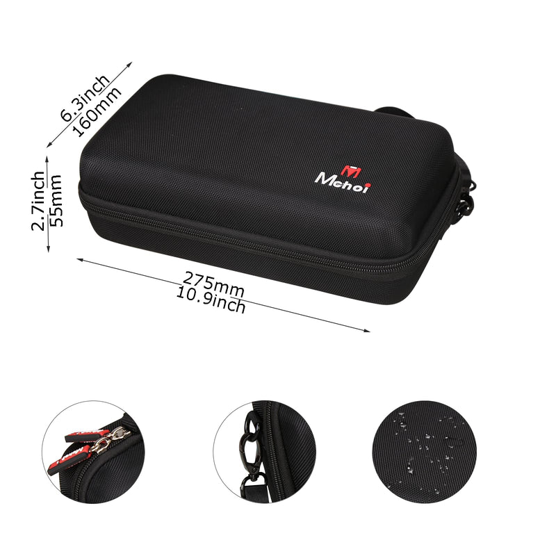 Mchoi Stethoscope Case with Grooved, Suitable for 3M Littmann Classic III Stethoscope, Extra Room for Medical Bandage, Scissors and LED Penlight, Black, Case Only