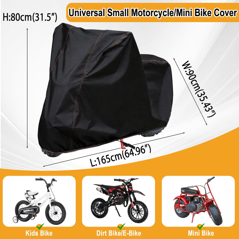 Chikia Mini Bike Cover Outdoor,Minibike Cover Waterproof,Compatible with Coleman CT200U CT200U-EX BT200X RT200 B200R B200RSV Massimo Baja Trail Master Accessories,Protection,Dustproof