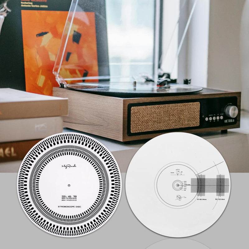 [Australia - AusPower] - Turntable Strobe Disc LP Stroboscope Mat Calibration Disc LP Turntables Calibration Disc Rotational Speed Detection for Record Player 