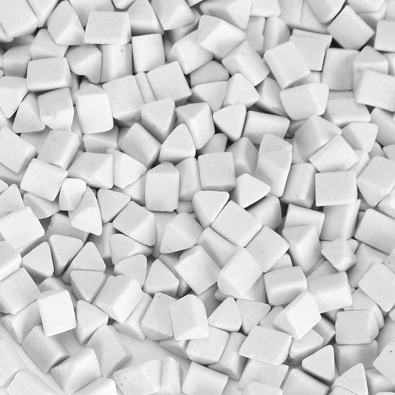 HERCHR Rock Tumbling Ceramic Filler, Rock Tumbler Grit, Tumbling Ceramic Filler Media, Ceramic Triangle Abrasive for Use in Vibrating Tumblers or Rotating Tumblers 4 mm 1000 g
