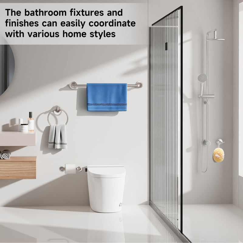 Formosa Design Hardware 4-Piece Bathroom Accessories Set (Brushed Nickel) Brushed Nickel