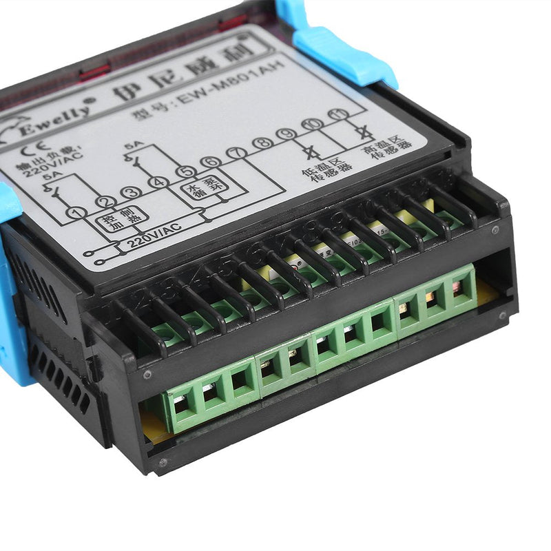 AC 220V 5A All-Purpose Digital Temperature Difference Controller Differential Thermostat with Sensor Probe for Solar Water Heater