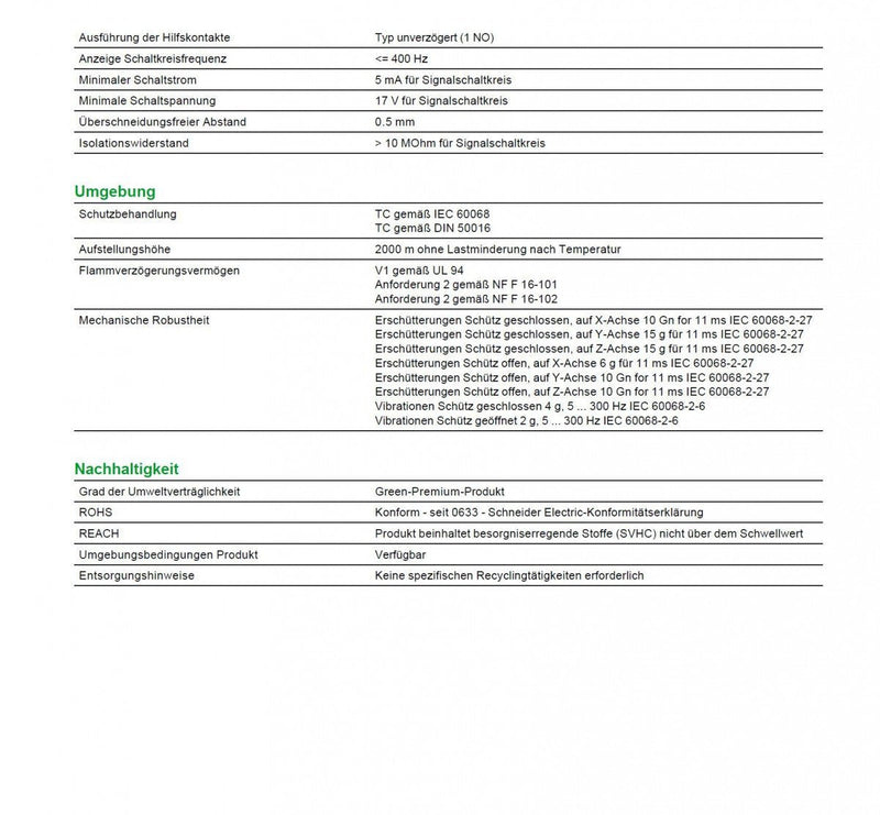 Schneider Schtz LC1-K0910P7 | 3-pin, +1S, 4kW, 9A, 400V AC3, coil 230V AC Coil 230 V AC 9 A 4 kW