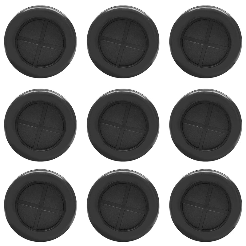 6 Pcs 2 Inch Rubber Grommet, 1-11/16" Inside Diameter 2" Drill Hole Double-Sided Black Synthetic Rubber Grommet for Wire Protection, Firewall Plug Round Grommet (43mm x 50mm) 2" Drill Hole(50mm) 6