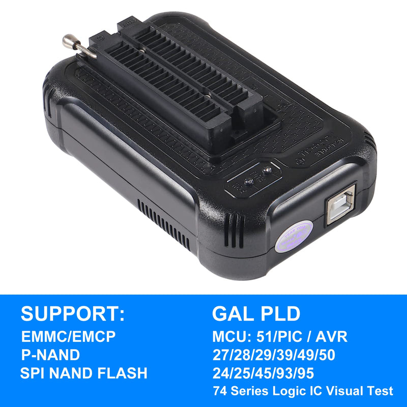 [Australia - AusPower] - T48 TL866-3G Programmer Support 31000+ ICS for EPROM/MCU/SPI/Nor/NAND Flash/EMMC/IC Tester/ TL866CS TL866II Plus Replacement (T48 [TL866-3G] Programmer) T48 [TL866-3G] Programmer 