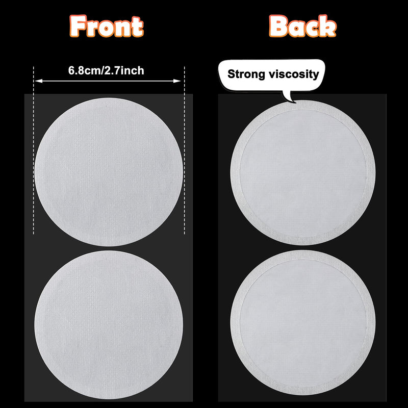 [Australia - AusPower] - Synthetic Filter Paper Stickers 0.3 ?m Filter Disc Wide Mouth Filter Paper Stickers Disc Adhesive Filter Patch Sticker for Mushroom Cultivation Wide Mouth Jar Lids Mason Jars, 68 mm(20 Pieces) 20 