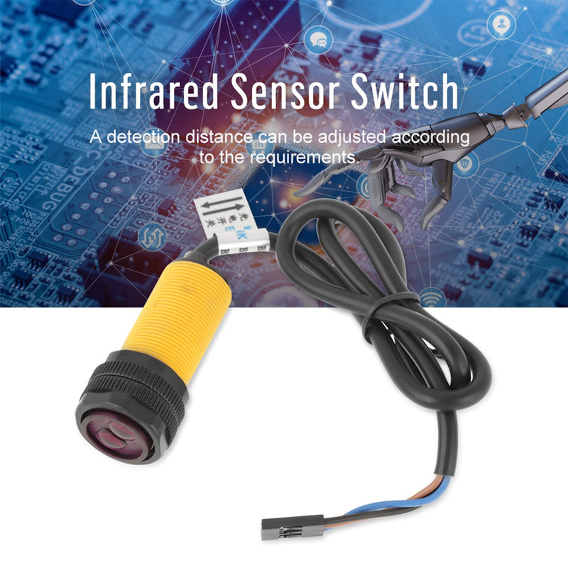 [Australia - AusPower] - Adjustable Infrared Obstacle Avoidance Detection Sensor Switch for Robotics: Used in Robot Obstacle Avoidance and Line Piece Detection, 5VDC 