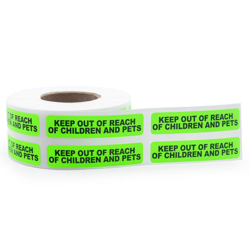 Keep Out of Reach of Children and Pets Medical Labels