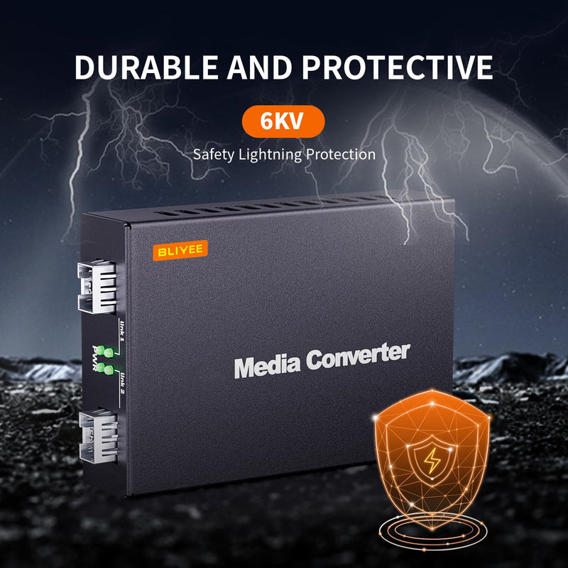 [Australia - AusPower] - 10Gbps 2 Ports SFP OEO Mode Media Converter, Optical-Electrical Fiber Count Converter, SFP Repeater for SFP+ SR Module and 10GBase-T Module, Fiber to Ethernet Transmission up to 100KM 10Gb 2 Ports SFP OEO Mode Media Converter 
