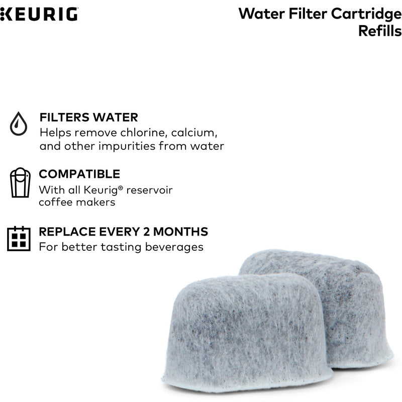 [Australia - AusPower] - Keurig Water Filter Refill Cartridges, Replacement Water Filter Cartridges, Compatible with 2.0 K-Cup Pod Coffee Makers, 2 Count 