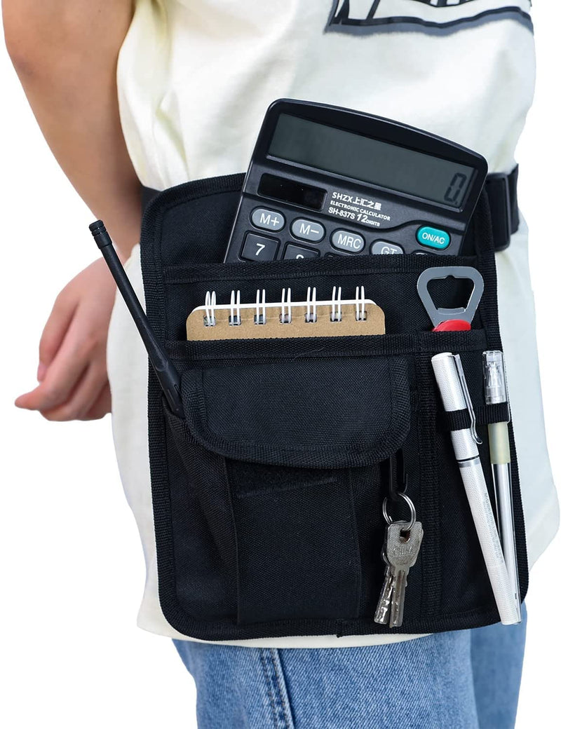 [Australia - AusPower] - Waitress Waist Bag - Server Aprons with Pockets and Adjustable Belt Check Book Holder - Ideal for Servers and Waitstaff in Busy Restaurant Environments 