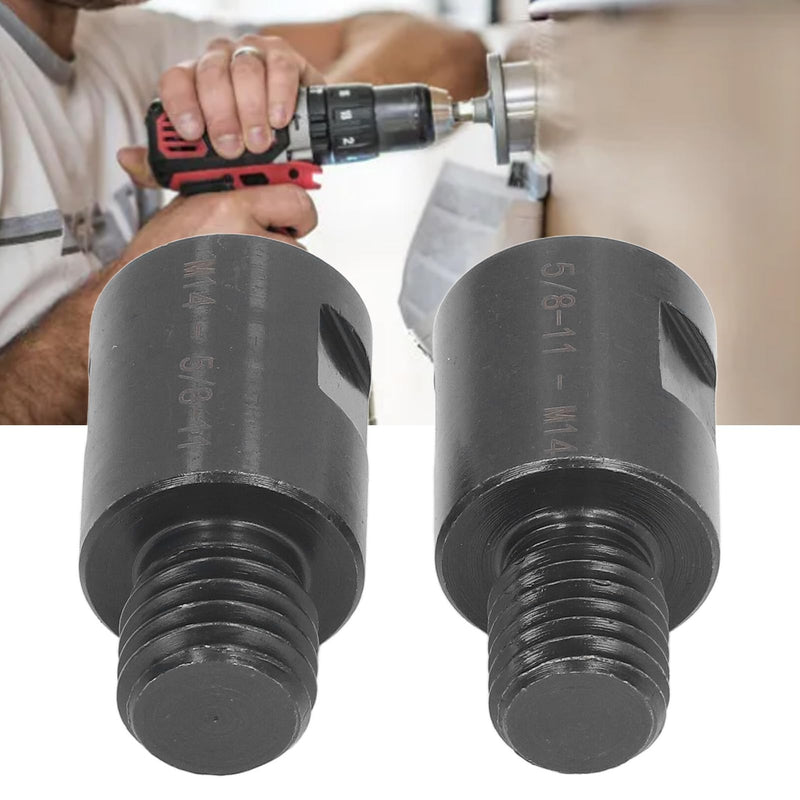 [Australia - AusPower] - 2 Pieces Converter Adapter, 5/8 Inch to M14 and M14 to 5/8 Inch Angle Grinder Converter Adapter for Angle Grinder, Polisher, Drill Connection Tool 