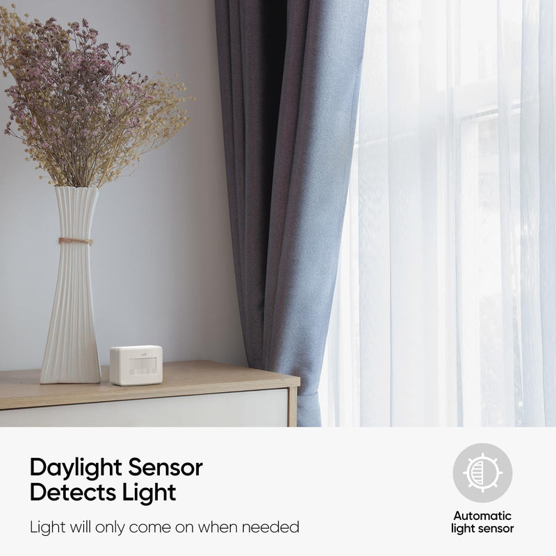 [Australia - AusPower] - Smart Motion Sensor, Wireless Hygrometer, Thermometer, Works with Apple HomeKit, Smart Home Automation, PIR Motion Detector-Thread ((iOs 17.4 and above is Required) white 