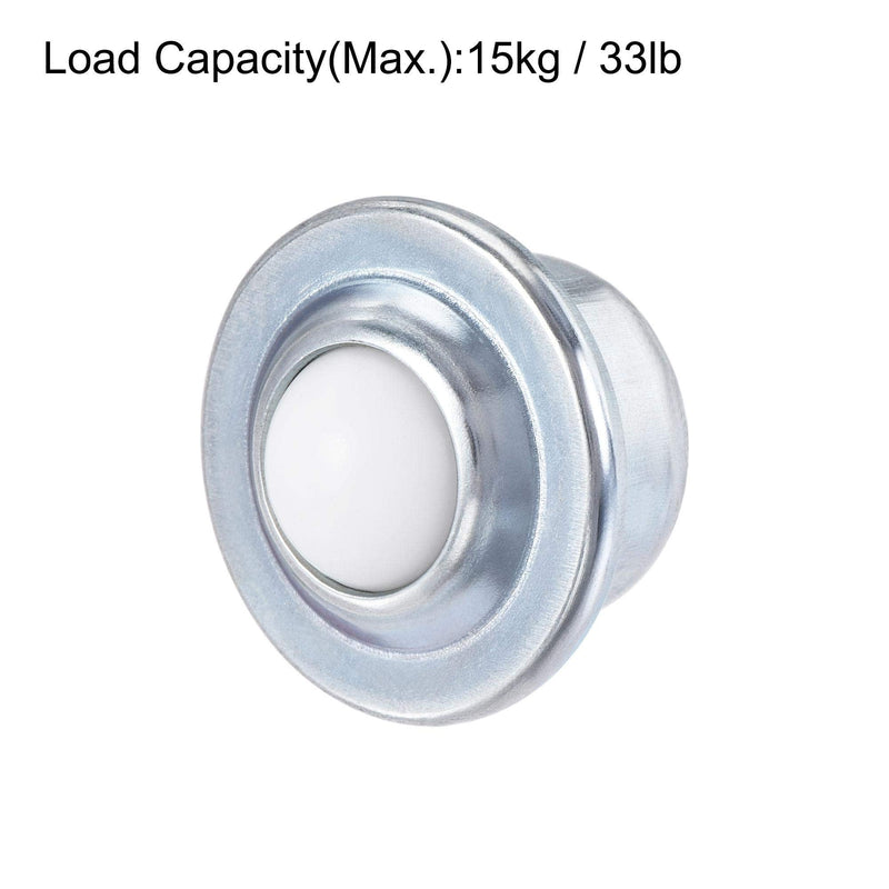 [Australia - AusPower] - uxcell Ball Transfer Bearing Unit 15mm 33Lbs Nylon Drop-in Type for Transmission Pack of 6 