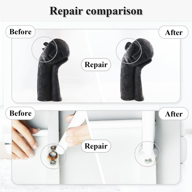 [Australia - AusPower] - Epoxy Putty, 120g Quick Leak Repair Epoxy Putty Plastic, Ceramic, Acrylic, Metal, Stone, Wood, Glass Bonding and Repair Putty Stick (White) 