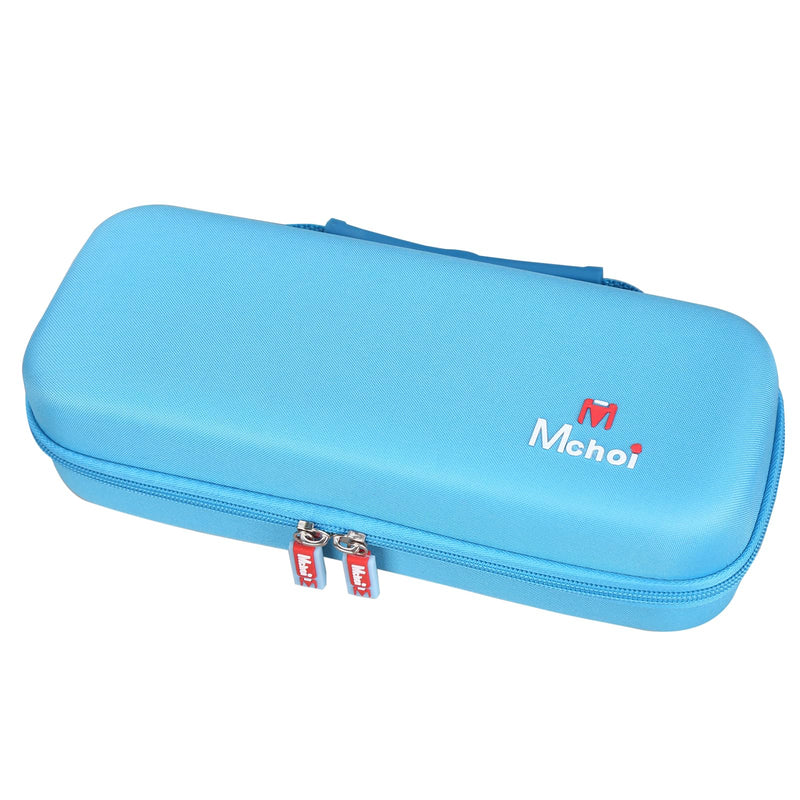 [Australia - AusPower] - Mchoi Stethoscope Case Compatible with 3M Littmann Classic III, Lightweight II S.E, MDF Acoustica Deluxe Stethoscope, Extra Room for Medical Scissors EMT Trauma Shears and Accessories, Blue Grey 