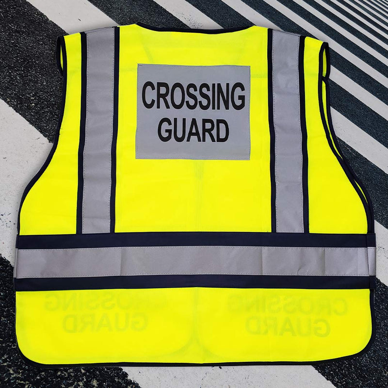VIEWBRITE Reflective (Class 2) Crossing Guard Vest Lime Green - School Crossing Guard Vest with 5 Point Breakaway High Visibility Yellow/Green Neon X-Large-XX-Large Yellow,lime