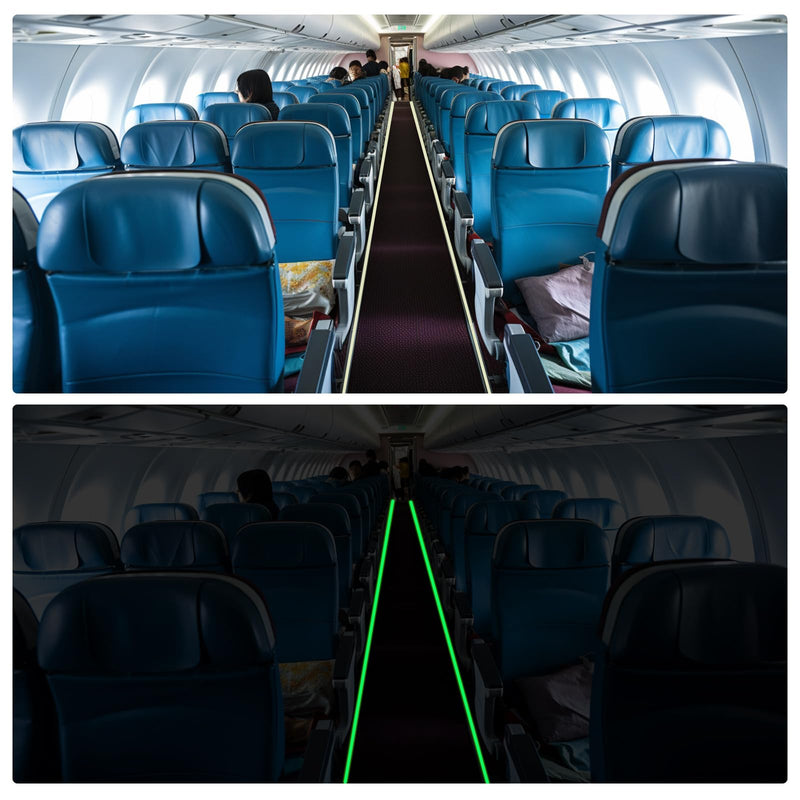 SIDAZON Glow in The Dark Tape,1/2 in x33FT Luminous Fluorescent Photoluminescent Tape Stickers for Stairs Steps and Walls Exit Sign Bright Rechargeable and Long-Lasting Night Decorations Home Marking 1/2in x33FT Green