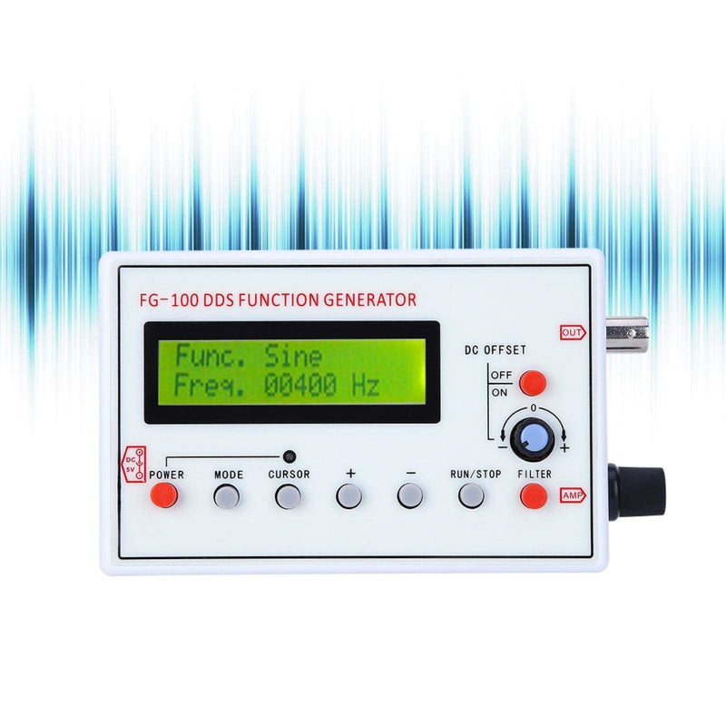 [Australia - AusPower] - Function Generator Sine Rectangle Triangle Wave DDS DC3.5-10V Signal Generator for Oscilloscope Attenuator Probe Pulse Setting 