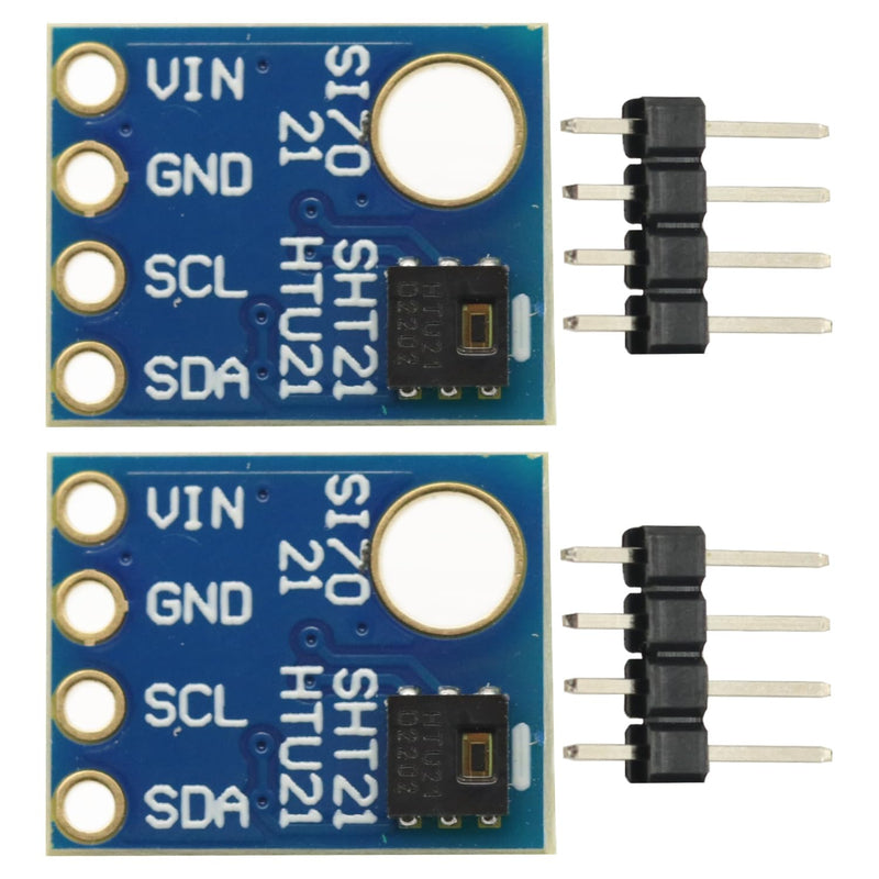 [Australia - AusPower] - 2PCS HTU21 IIC/I2C Digital Temperature Humidity Sensor Breakout Board Module 3V-5V 