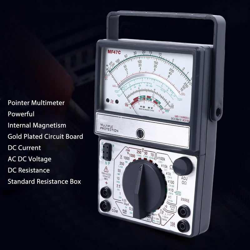 [Australia - AusPower] - Analog Pointer Multimeter, Pointer Type Multimeter Multi Mechanical Multimeter for Industry 