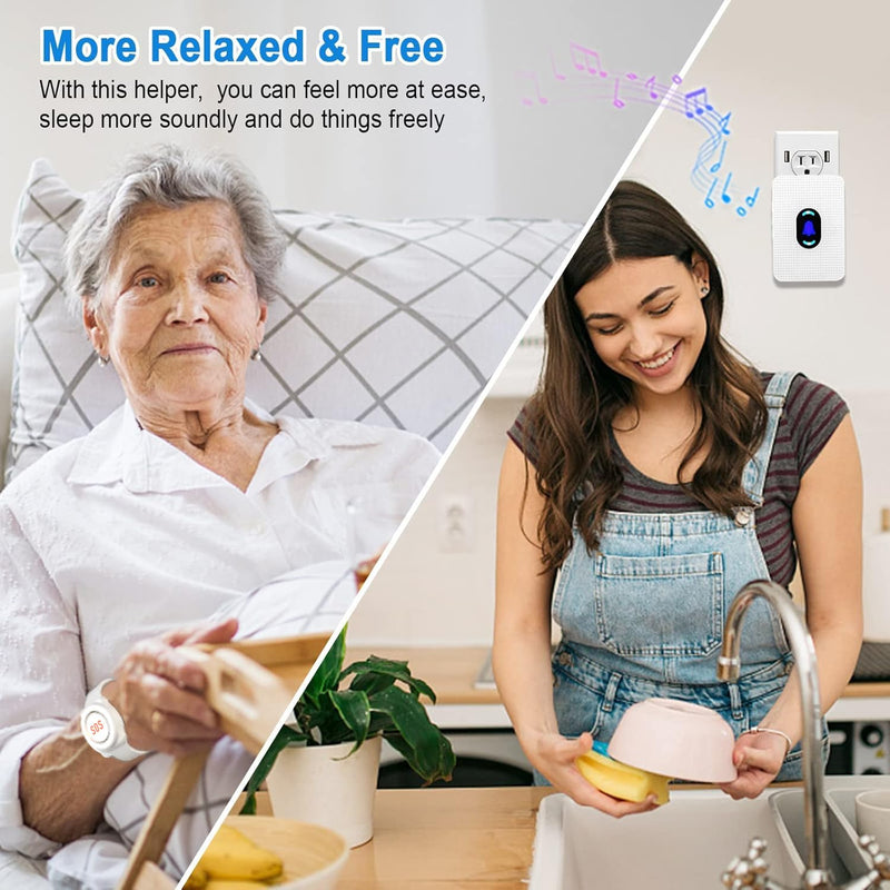 Daytech Wireless Caregiver Pager Call Button Elderly