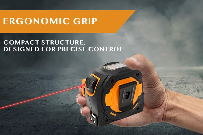 [Australia - AusPower] - IDARA 2 in 1 Digital Tape Measure with Laser, 131 Ft/40 m Laser Tool & 16 Ft/5 m Measuring Tape Retractable, Measurement for Carpentry/Construction, Ft/in/M/mm Laser Tape Measure 