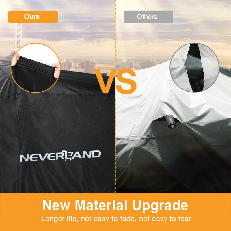 [Australia - AusPower] - NEVERLAND ATV Cover Waterproof Heavy Duty 4 Wheeler Cover Quad Cover All Season Weather Proof Outdoor UV Protection for Polaris Yamaha Suzuki Honda (Black XLarge) Black XL-82.7''L x 47.2''W x 45.2''H 