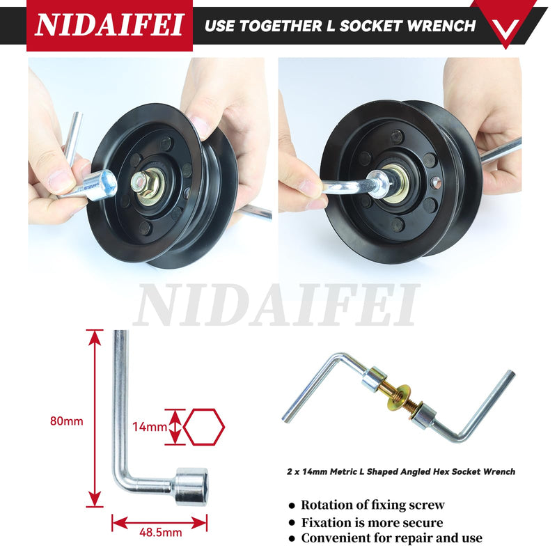 [Australia - AusPower] - 106-2175 Idler Pulley Replaces Toro 132-9420 Flat Idler Pulley, Toro 106-2175 Flat Idler Pulley for Toro Timecutter SS5000, SS4225, SS4235, MX5060, Z4200,Z5000, MX5000, MX5060 Riding Mowers 1 Pack 106-2175 Idler Pulley 