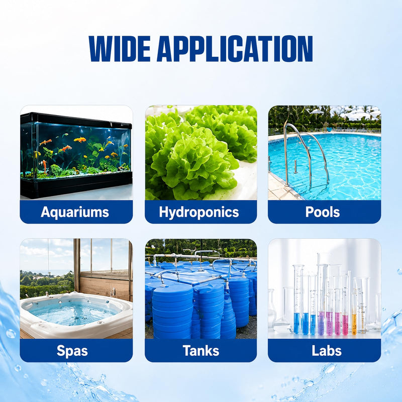 2 in 1 Temperature & pH Meter, High-Precision pH Tester, PH Monitor with Replaceable BNC Probe, 0.00~14.00pH Measurement Range, ATC, Backlit Display and °C/°F for Fish Tank, Hydroponics & Pools 2-in-1 Combo Monitor