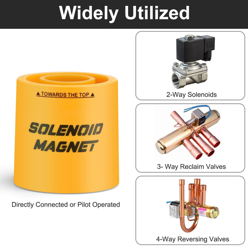 2 Pcs Solenoid Magnet, Solenoid Valve Magnet Tool #TLMKC, Solenoid Valve Troubleshooting Magnet Tool 18mm, Fits Most Industry Valves (Included Cannister Case)