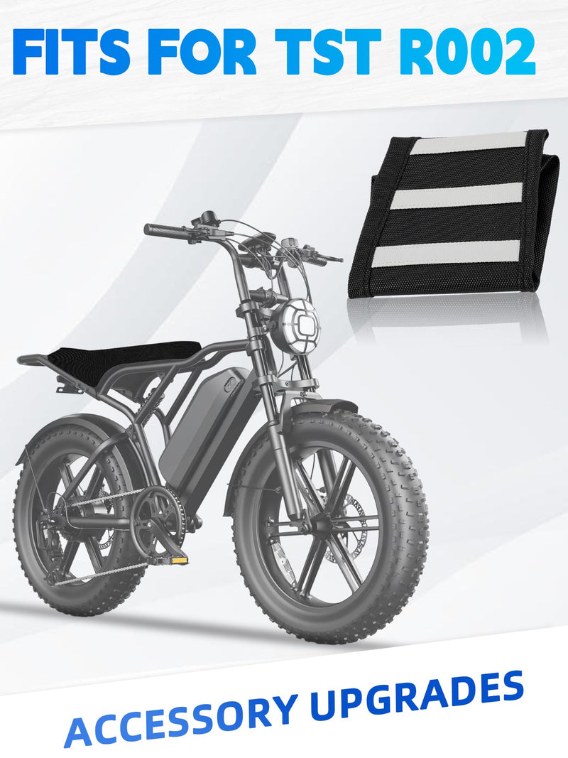 [Australia - AusPower] - Seat Cover for Electric Bike TST R002,Non-Slip PVC Cushion Cover for Ebike Electric Dirt Bike TST R002-White White 