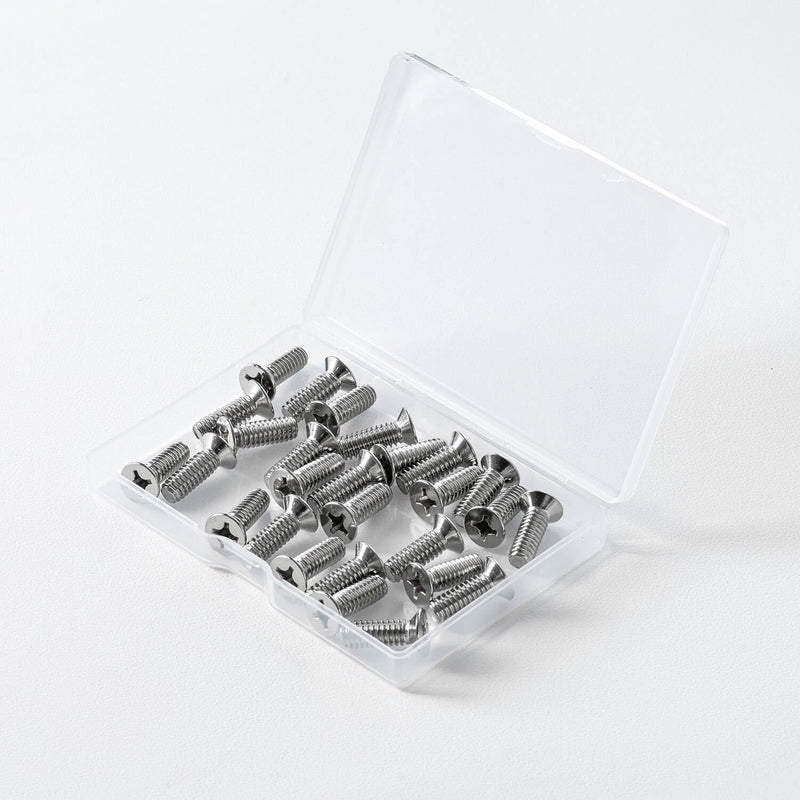 [Australia - AusPower] - 1/4-20 x 1-1/4'' (20 Pack) Flat Head Machine Screw, Phillips Drive, 304 Stainless Steel 18-8, Bright Finish, Fully Machine Thread 1/4 x 1-1/4'' 