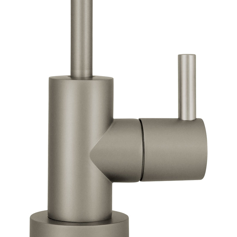 Metpure Non-airgap NSF Certified RO Faucet Reverse Osmosis Drinking Water Filtration System Water Dispenser Spout (Satin Nickel). Euro Style with Faucet Wrench. Satin Nickel