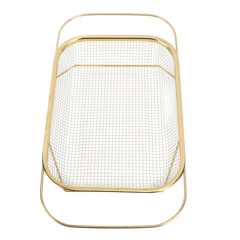 [Australia - AusPower] - Over the Sink Strainer, Stainless Steel, Multifunctional, Space Saving, Over the Sink, Strainer Basket for Home (Gold) Gold 