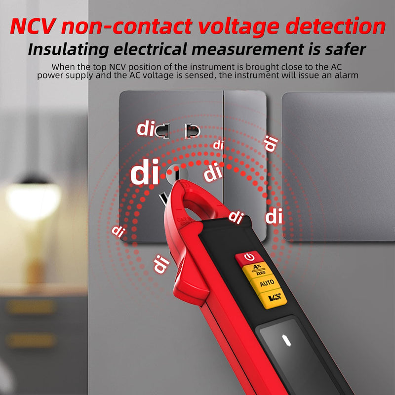 Bside UX1 Current Clamp 1mA DC AC Current Multimeter Ammeter DC AC Amplifier 6000 Counts Automatic Voltmeter Digital Capacity Temperature Resistance Voltage Tester