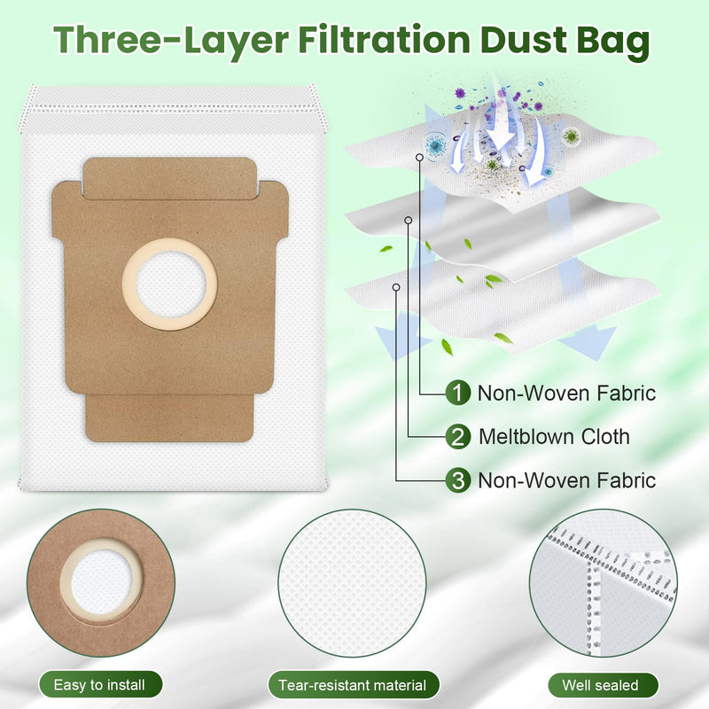 [Australia - AusPower] - 19 Pcs Accessories Kit Compatible with iRobot Roomba Max 705 Vac/Plus 504 Vac Robot Vacuum, Replacement Parts Include 2 Main Brushes, 6 Dust Bags, 4 Filters, 6 Side Brushes, 1 Cleaning Tool Max 705 kit 