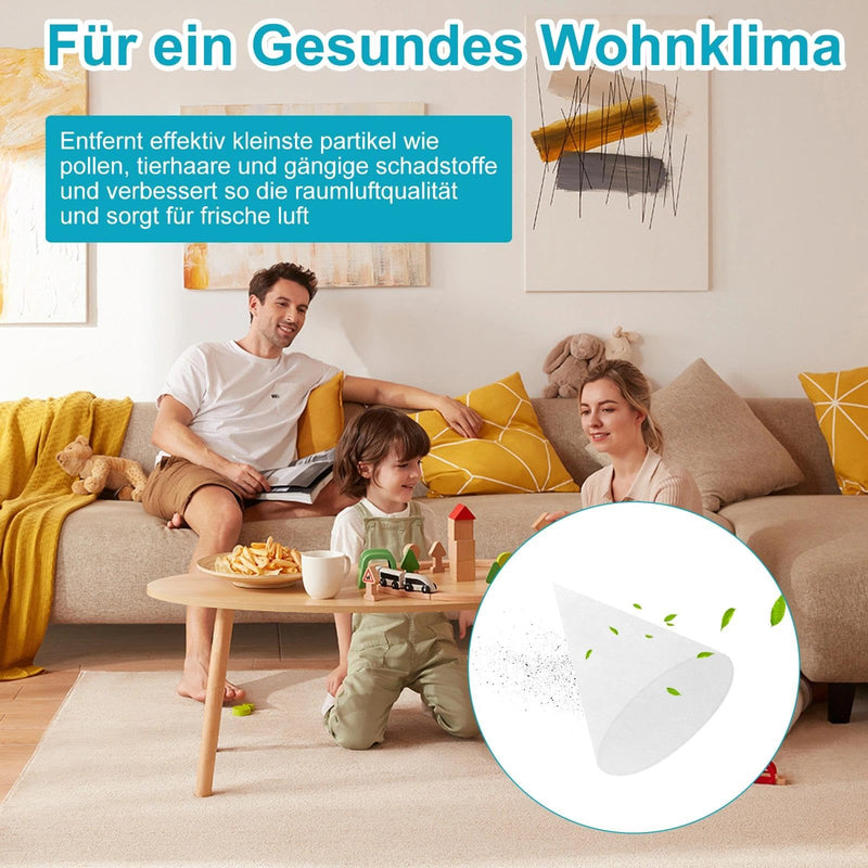Pack of 10 Cone Filter DN 125 Filter Ventilation System Cone Filter DN 125 G4 Filter Mat Replacement Compatible Zehnder Pluggit Maico Helios Disc Valves Replacement Filter Suitable for | Filtermatte Ersatz, Kompatibel Zehnder, Pluggit, Maico, Helios Di...