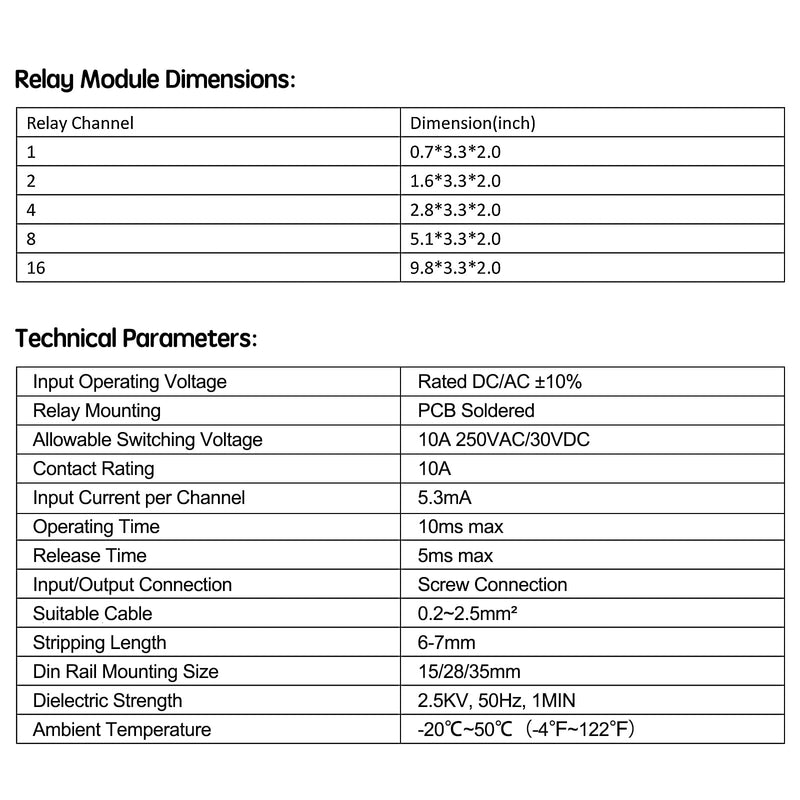 [Australia - AusPower] - Relay Board, 16 Channel 1 SPDT DIN Rail Mount 24V DC/AC Relay, Interface Board 