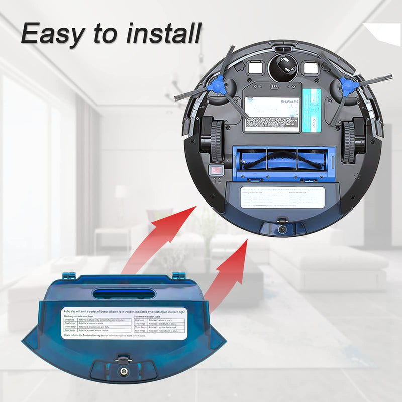 Garbage fighter Dust Bin Box for Eufy RoboVac 11S, 30, 30C, 12, 15C, 35C, G30 Robot Vacuum Cleaner Part Accessories - High-Capacity Replacement Dustbin for Improved Robot Vacuum Performance
