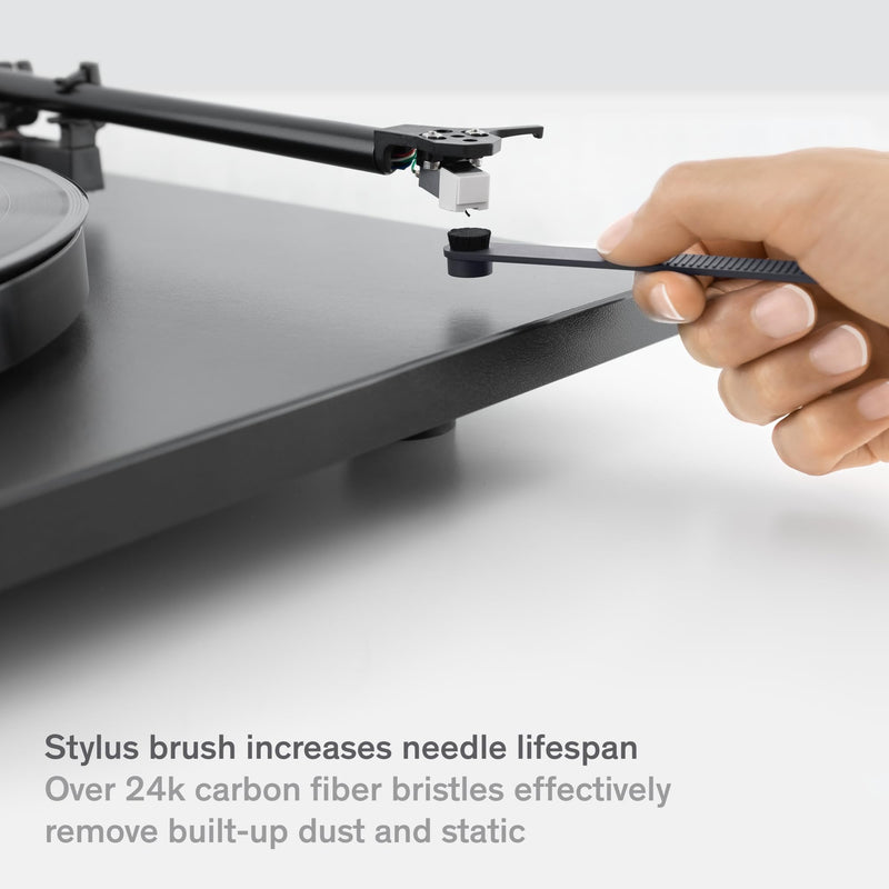 [Australia - AusPower] - Record Cleaner Kit - 2-Piece Vinyl Record Cleaning Kit Includes Vinyl Record Brush & Stylus Cleaner - Carbon Fiber Anti-Static Vinyl Brush & Stylus Brush 