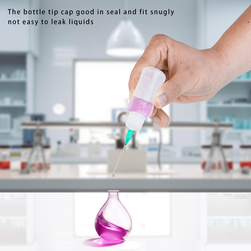 [Australia - AusPower] - 30ml Precision Tip Applicator Bottle, with Blunt Tip Needle and Cap, 18G 20G 25G Needle Tip Squeeze Bottle, Oil Dropper Bottle, Glue Bottles with Fine Tip 30ml 