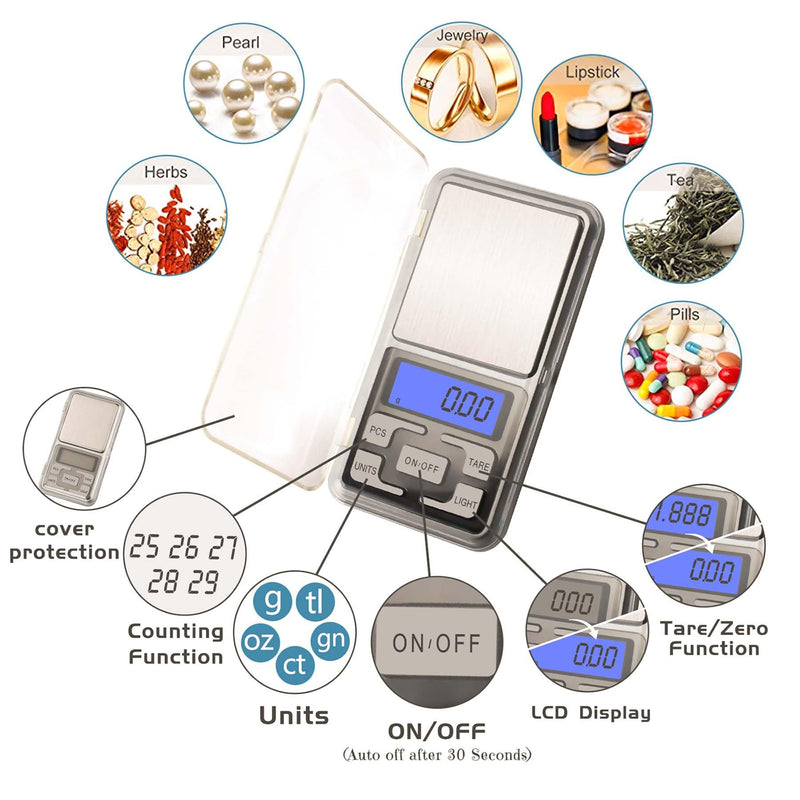 [Australia - AusPower] - Mini Electronic Scale for Resin Epoxy Measuring 