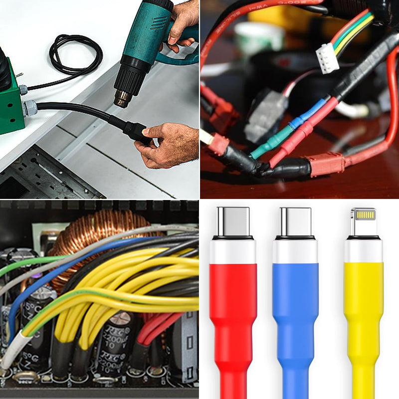 [Australia - AusPower] - 3/8 Inch Heat Shrink Tubing - 25Ft 3:1Ratio Waterproof Heat Shrink Tubin - Adhesive Lined,Dual Wall Adhesive Shrinkable Wire Wrap Tube - Black (1, Black, 3/8"(9.5mm)-25Ft) 1 