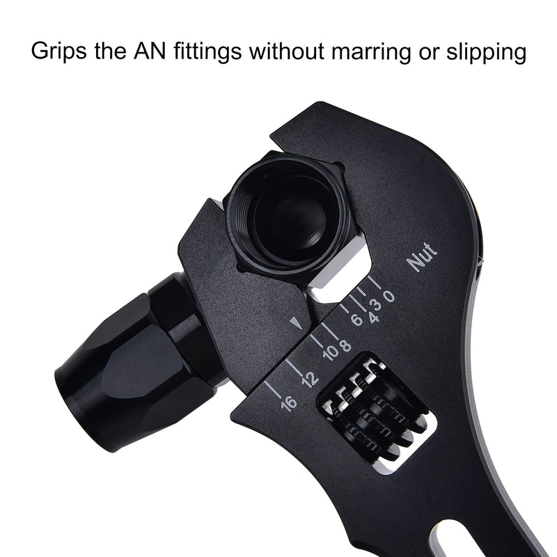 [Australia - AusPower] - EVIL ENERGY AN Fitting Hose Wrench Adjustable 3AN-16AN Aluminum Black 