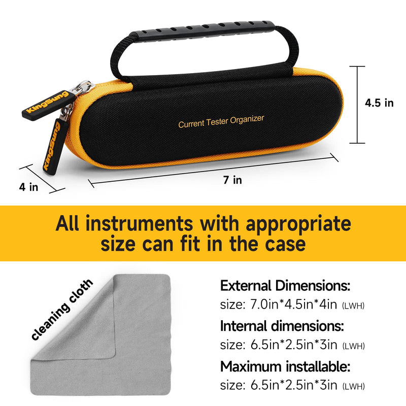 [Australia - AusPower] - OLAIKE Hard Case for Fluke 1AC/1LAC/2AC/LVD2/FLK2AC & Klein Tools NCVT-2 VoltAlert Non-Contact Voltage Tester, Sturdy Carrying Storage Bag, 1Pack Black 