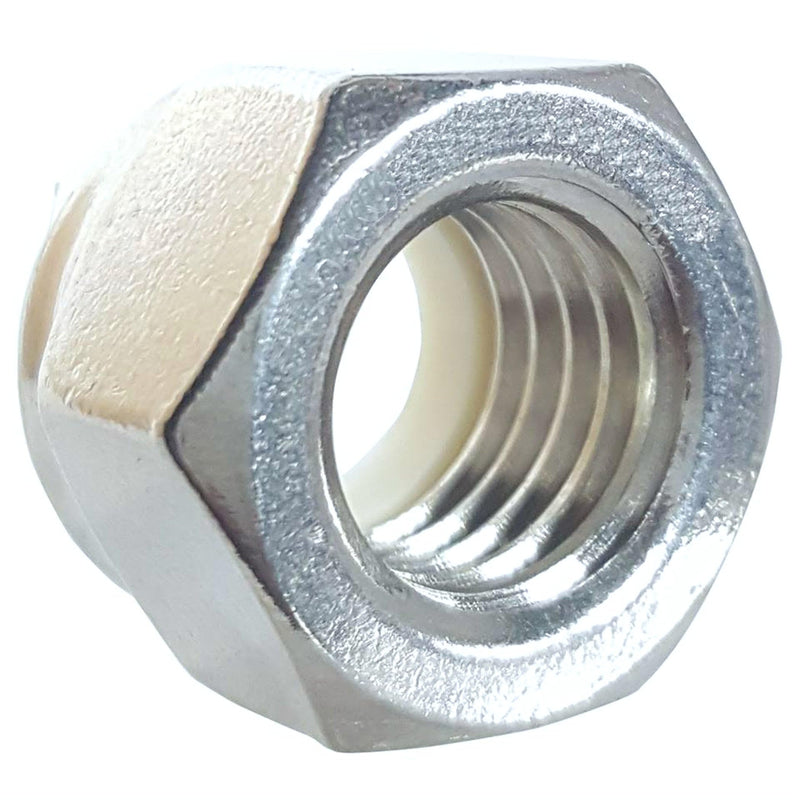 [Australia - AusPower] - Ten (10) 5/8-11 Zinc Plated Nylon Insert Hex Lock Nuts (BCP236) 