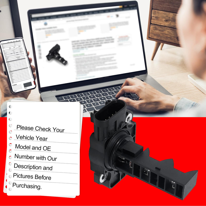 SMMS Mass Air Flow Sensor for Chevrolet Express Silverado 2500 HD for GMC Savana Sierra 3500 HD 6.6L V8, MAF Sensor Replaces OE 10393949, 23259883, 2134601