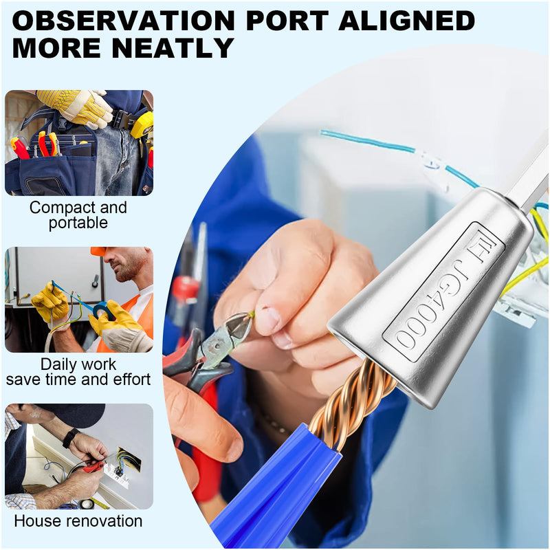 [Australia - AusPower] - Wire Twister Tool for Drill, Drill Wire Twister, Wire Twister Wire Connector Wire Twisting Tool, Wire Nut Twister for Electrical Power Drill (2) 2 