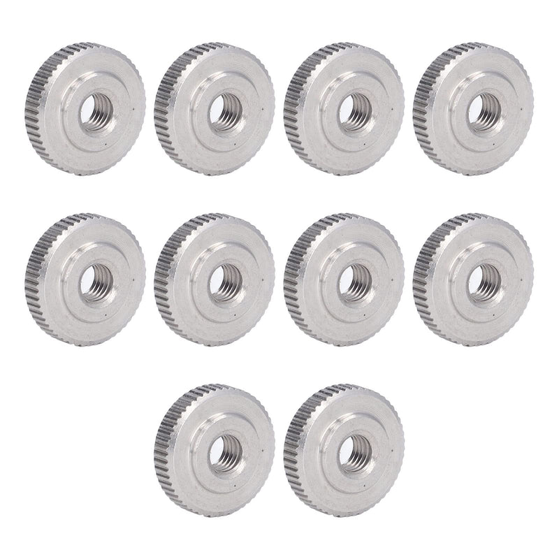 [Australia - AusPower] - Knurled Thumb Nut 304 Stainless Steel Knurled Flat Head Through Hole Handle Nut Tightening Nut Knurled Knob(M5) M5 